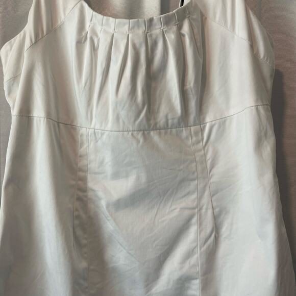Calvin Klein sleeveless white lined pre owned dress size 10 - Picture 12 of 16